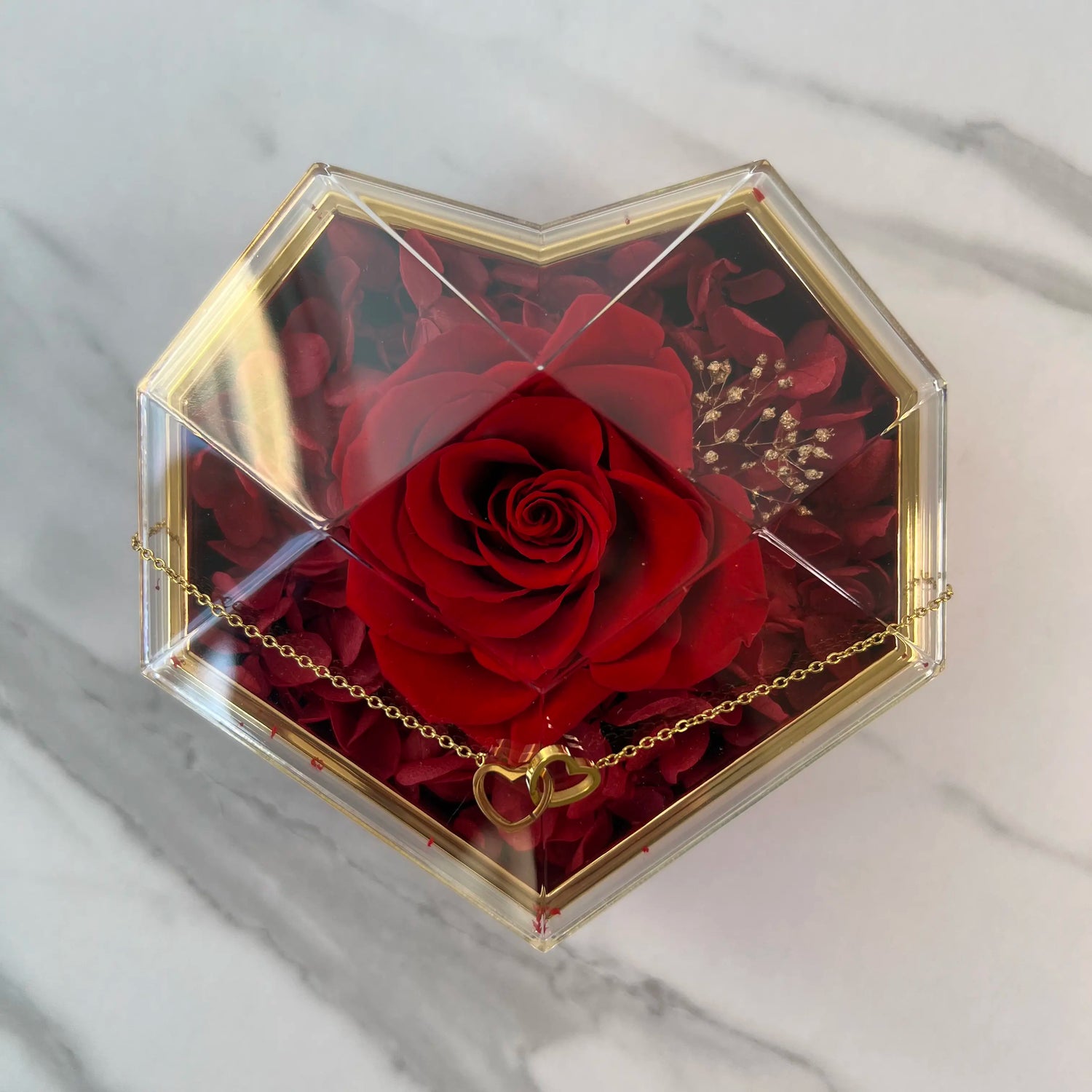 Coffret Cœur Rose Éternelle