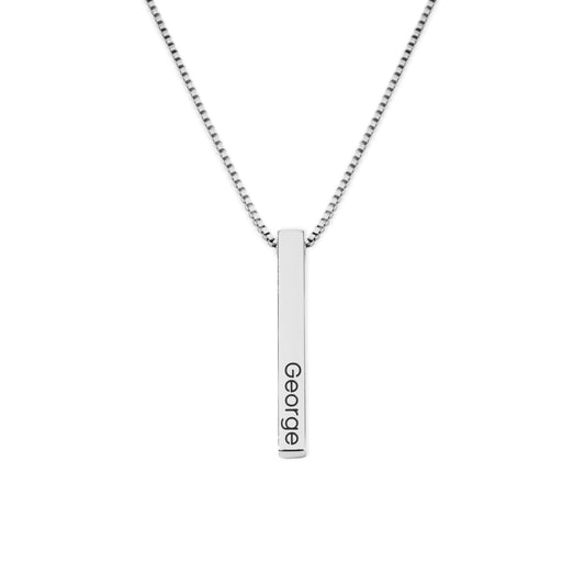 Collier Personnalisé Barre 3D