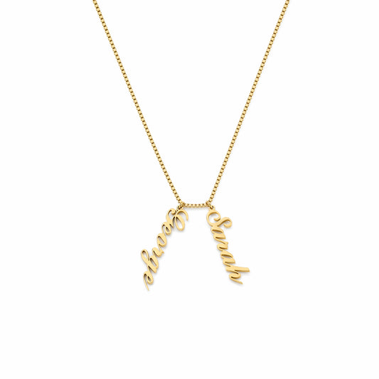 Collier Prénom Vertical Personnalisé