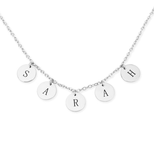 Collier Personnalisé avec Lettres en Médaillon