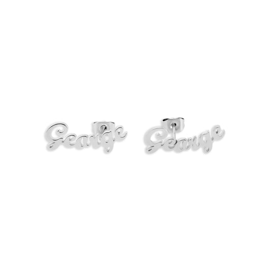 Boucles d'oreilles Deux Prénoms Personnalisées