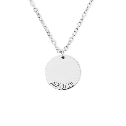 Collier Disque Signature personnalisé