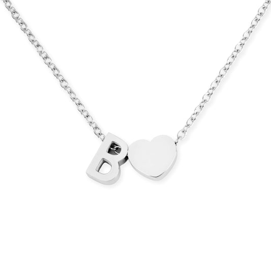 Collier Coeur Initiale Personnalisée