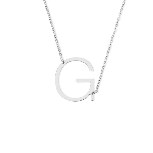 Collier Initiale Asymétrique en Lettre Majuscule
