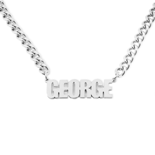 Collier Prénom Personnalisé avec chaine épaisse