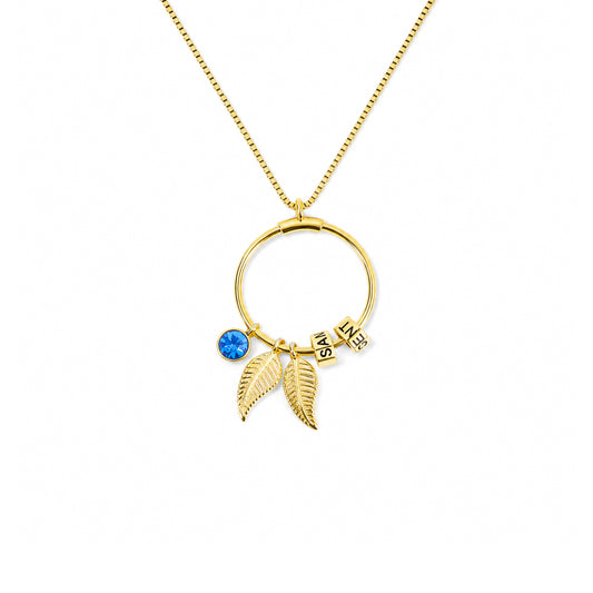 Collier Cercle Linda avec Prénoms Personnalisés