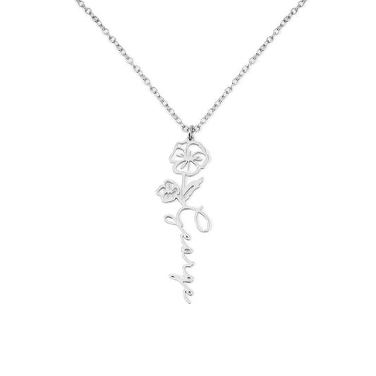 Collier Prénom Fleur