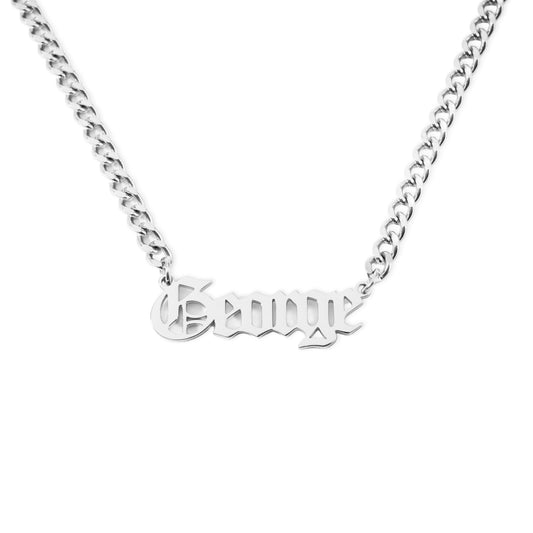 Collier Prénom Personnalisé Gothique