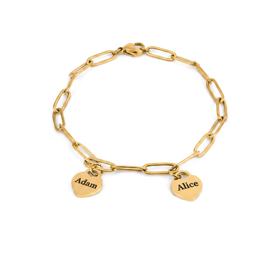 Bracelet à maillons Rory avec Cœur Personnalisées