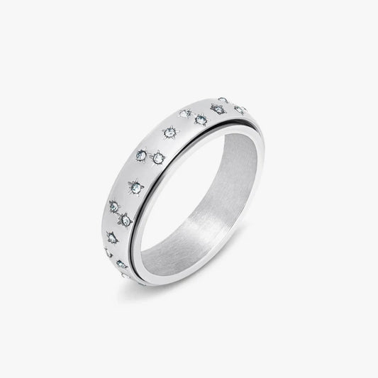 Bague anti-anxiété Ciel Étoilé Argenté