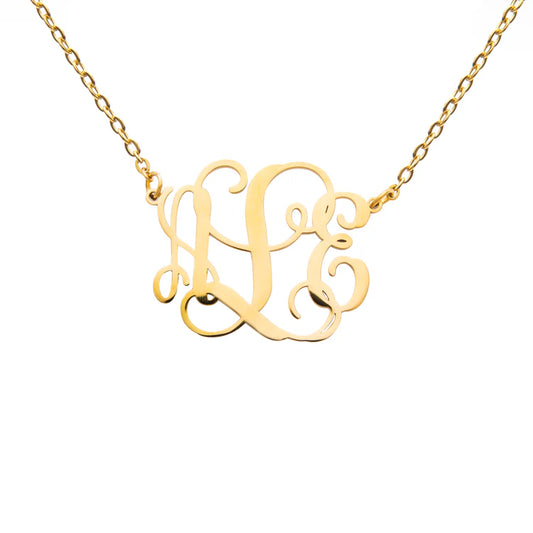 Collier 3 Initiales Monogramme