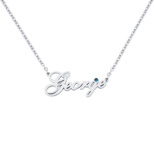 Collier Personnalisé Prénom Avec Pierre De Naissance