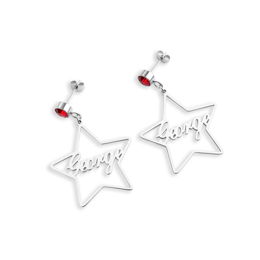 Boucles d'oreilles Étoiles Personnalisées