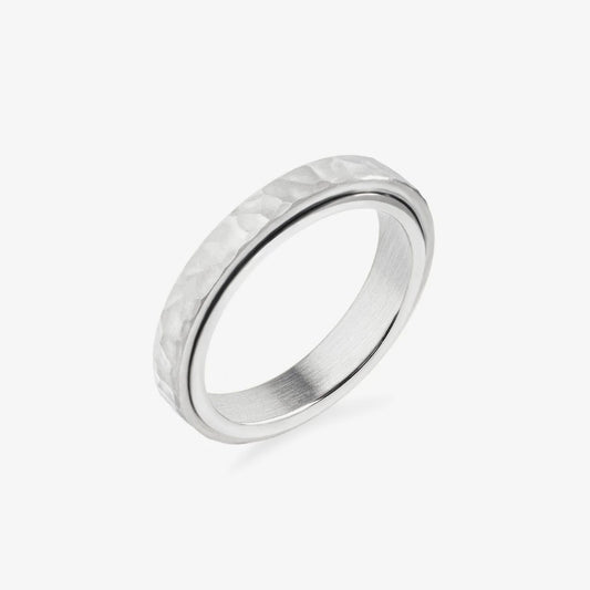 Bague en Argent Martelée
