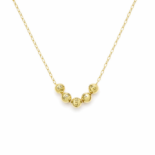 Collier Balance avec Perles Personnalisées