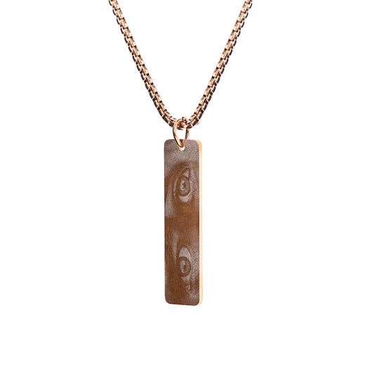 Collier avec gravure photo personnalisé
