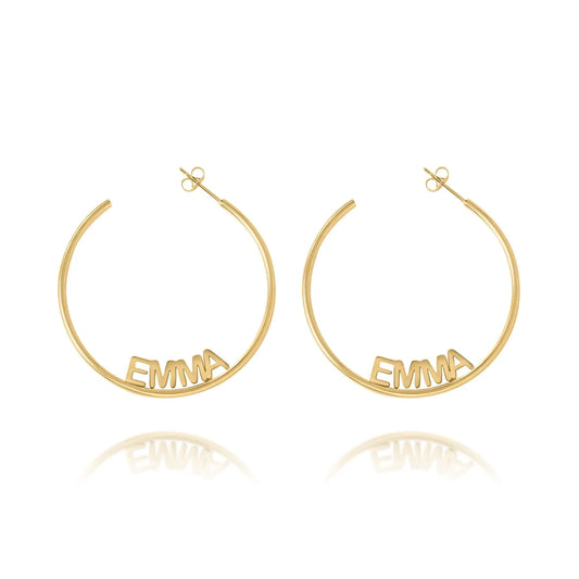 Boucles d'oreilles Créoles Ouvertes Personnalisées
