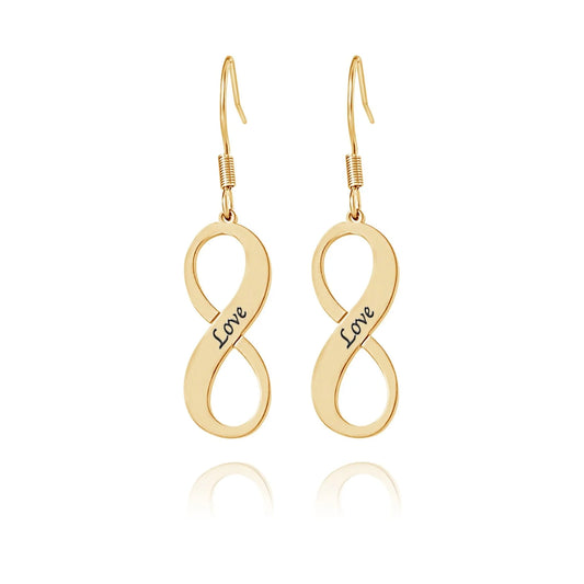 Boucles d'oreilles Pendantes Infini