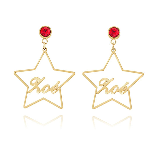 Boucles d'oreilles Étoiles Personnalisées