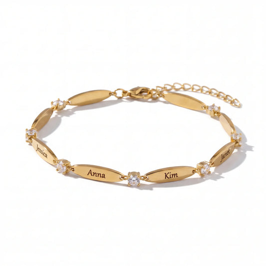 Bracelet « Link to My Heart » avec Prénom Personnalisé