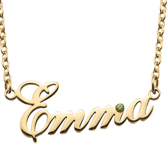 Collier Personnalisé Prénom Avec Pierre De Naissance