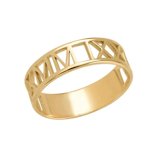 Bague pour femme avec chiffres romains