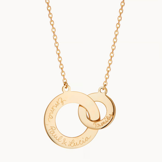 Collier personnalisé Anneaux Entrelacés