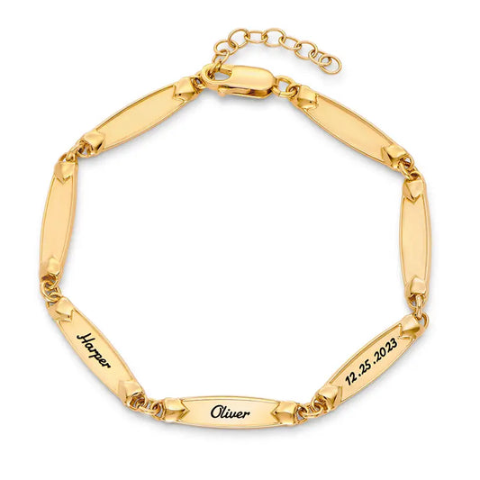 Bracelet « Link to My Heart » avec prénom