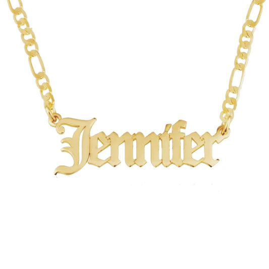 Collier Prénom Personnalisé Gothique